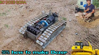 how to make DOZER Komatsu RC D65EX 112 Full Video 50 [upl. by Colpin475]