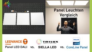 Vergleich und Test LED Panel Leuchten für Rasterdecken  Die beste Deckenleuchte für Ihr Büro [upl. by Wershba]