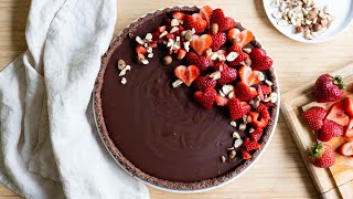 Simple Chocolate Tart [upl. by Ynnot]