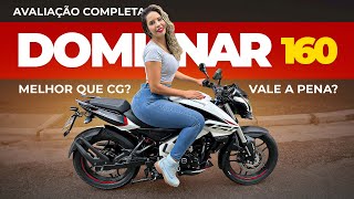 DOMINAR 160 ABS MELHOR QUE CG TITAN TESTE DOMINAR BAJAJ 160 PREÇO CONSUMO E SEGURO  REVIEW [upl. by Halet630]