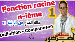 Fonction racine nième 1  Définition  Comparison [upl. by Eisor]