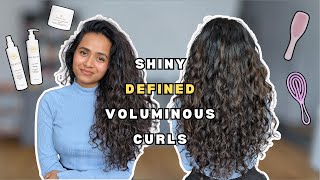 BEGINNER WAVYCURLY HAIR STYLING ROUTINE 2B2CЗА  Curly Girl Method  Curly Hair Routine [upl. by Lledra925]