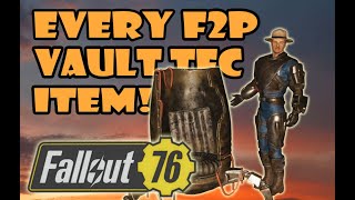 Fallout 76 Every Obtainable Vault Tec Item As of June 2024 [upl. by Nepean]