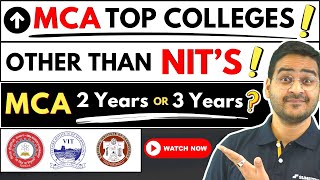 💥Top MCA Colleges Other Than NITs BITs MCA Course amp Placements mca nimcet bitmca wbjeca nits [upl. by Ethe]