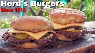 100 YearOld Hamburger Recipe  Herds Smash Burger Copycat [upl. by Nodroj]