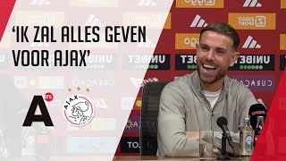 Henderson is trots dat hij bij Ajax gaat spelen [upl. by Duck299]