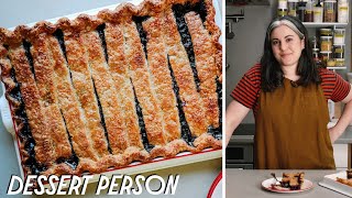 The Most Delicious Blueberry Pie With Claire Saffitz  Dessert Person [upl. by Islek]