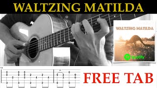 Waltzing Matilda  Fingerstyle Guitar Tab  Cover [upl. by Slein278]