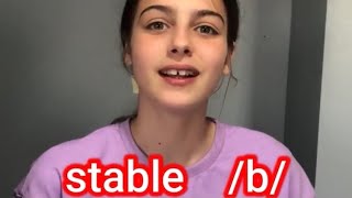 اللفظ الصحيح فرق كبير بين staple و stable English pronunciation [upl. by Ileek]