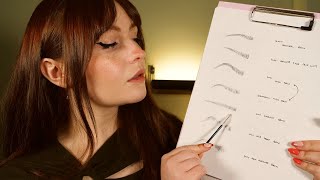 ASMR 💤 Measuring Plucking amp Shaping Your Eyebrows  Beautician RP [upl. by Moyer]