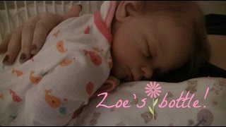 Feeding reborn baby Zoe a night bottle [upl. by Doris]