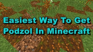 Easiest Way To Get Podzol In Minecraft [upl. by Gytle]