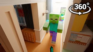 VR 360° SMALLEST MINECRAFT WORLD Minecraft Animation [upl. by Naillimxam]