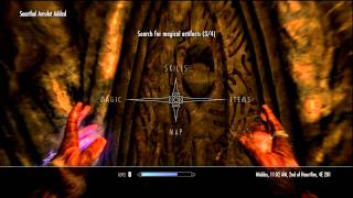 Skyrim Gameplay Under Saarthal Quest How to escape the Amulet Puzzle Trap [upl. by Gainor100]