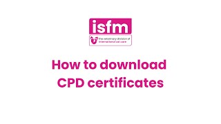 How to download CPD certificates [upl. by Ailehpo]