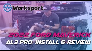 Unboxing Install amp Review 2022 Ford Maverick WorkSport AL3 Pro [upl. by Algy]