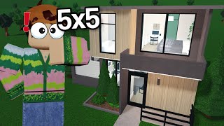 i built a 5x5 house in bloxburg [upl. by Shirah]