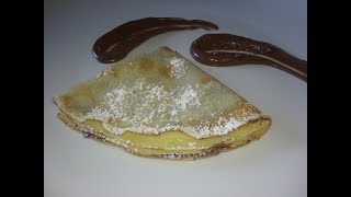 CREPES ALLA NUTELLA ORIGINALE FACILE E VELOCE [upl. by Lilithe871]