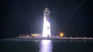 OCEAN CAY MSC MARINE RESERVE LED LIGHTHOUSE SHOW Meraviglia cruise ship Cruises The Bahamas 2023 4K [upl. by Alcus]