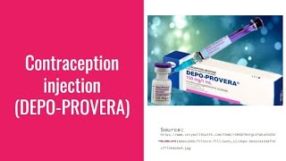 Contraceptive Injection  depoprovera   Novice Medic [upl. by Yelkreb281]