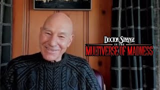 PATRICK STEWART Talks Multiverse Of Madness Trailer In Interview “is that you” [upl. by Church276]