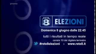 Rete8 Elezioni  Tutti i risultati in tempo reale  Promo Tv [upl. by Joscelin487]