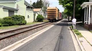 CONRAIL SHARED ASSETS OPERATIONS CA20 passes through MOORESTOWN New Jersey [upl. by Ttnerb]