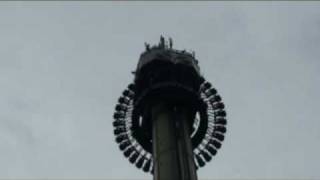 Heidepark Scream 1 Testfahrt [upl. by Adnof]