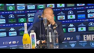 ALLEGRI post EmpoliJuve 41 quotPenalizzazione È stato uno stillicidio sono stancoquot conferenza stampa [upl. by Amapuna]