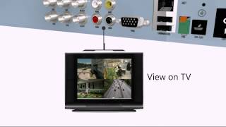 4 CH H264 DVR Outdoor Surveillance Camera System [upl. by Alleul]