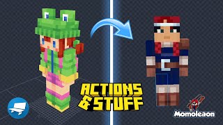 Minecraft How to Edit amp Modify your own skins for Actions amp Stuff  Blockbench Tutorial 🛠️🎨 [upl. by Jews866]