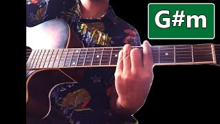 How to Play G sharp minor Gm Chord on Guitar  Guitar Lessons [upl. by Mandell]