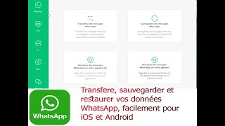 transférer sauvegarder et restaurer vos données WhatsApp pour Android et iOs [upl. by Dorita267]