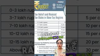 New Income Tax slab rates announced in Budget 2024 shorts [upl. by Eznyl]