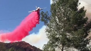 DC10 Air tanker in action in Duarte California [upl. by Kinney]