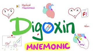 Digoxin Mnemonic  Cardiac Glycosides Inotropes  Cardiac Pharmacology  Cardiology [upl. by Rednaskela]