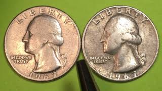 381 Million Dollars Worth Minted  1967 US Quarter Coins  8000 For A MS68 United States Quarter [upl. by Noevart]