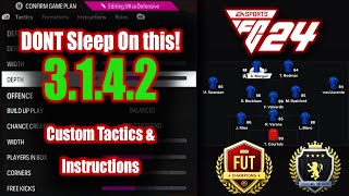 Surprisingly Underrated Unique 3142 Tactics EAFC 24 Tactics amp Instructions WGameplay eafc24 [upl. by Portuna]