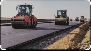 Road construction in Ghana 🇬🇭 4 line road project by OSWEL COMPANY [upl. by Trixy]