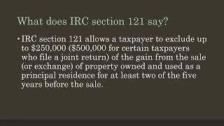 Capital Gains Taxation When Selling Your House [upl. by Manheim]