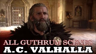 Assassins Creed Valhalla  All Guthrum Parts Cutscenes amp InGame Dialogue [upl. by Nelhsa358]