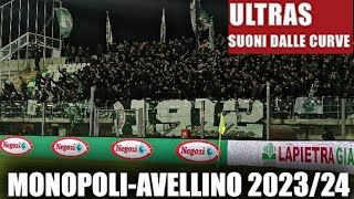 MonopoliAvellino Serie C 03022024 VIDEOTIFO ENTRATA CURVA SUD  TIFO  ESULTANZA GOAL [upl. by Regdor]