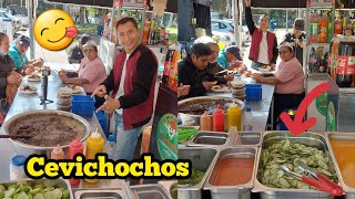 Cevichocho Con Fritada en el Parque La Carolina Quito Ecuador [upl. by Ahsikan]