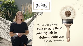 Neue Trendfarben 2024  Einrichtungstrends  Trendfarbe Breezy  Entspannung Zuhause [upl. by Aketahs]