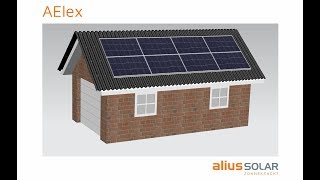 AElex montagesysteem voor zonnepanelen  golfplatendak [upl. by Ahsek]