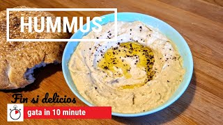 Hummus  cea mai buna reteta gata in 10 minute [upl. by Meuse]