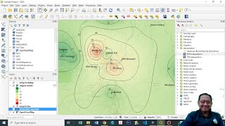 QGIS Isoline Isohyet Hujan disertai Aplikatif Eksport Data Excel Xls ke Csv kemudian dipetakan [upl. by Corina448]