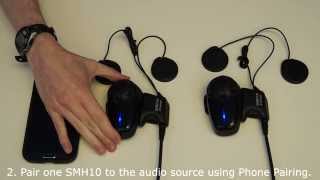 Music Sharing on Two Sena SMH10 Headsets [upl. by Orsa]