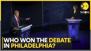 US Presidential Debate Harris camp challenges Trump to another Presidential debate  WION [upl. by Arod287]