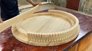 Woodworking Crafts Hands Always Creative Wonderful  Beautiful Wooden Tea Table Design Ideas [upl. by Fagaly]